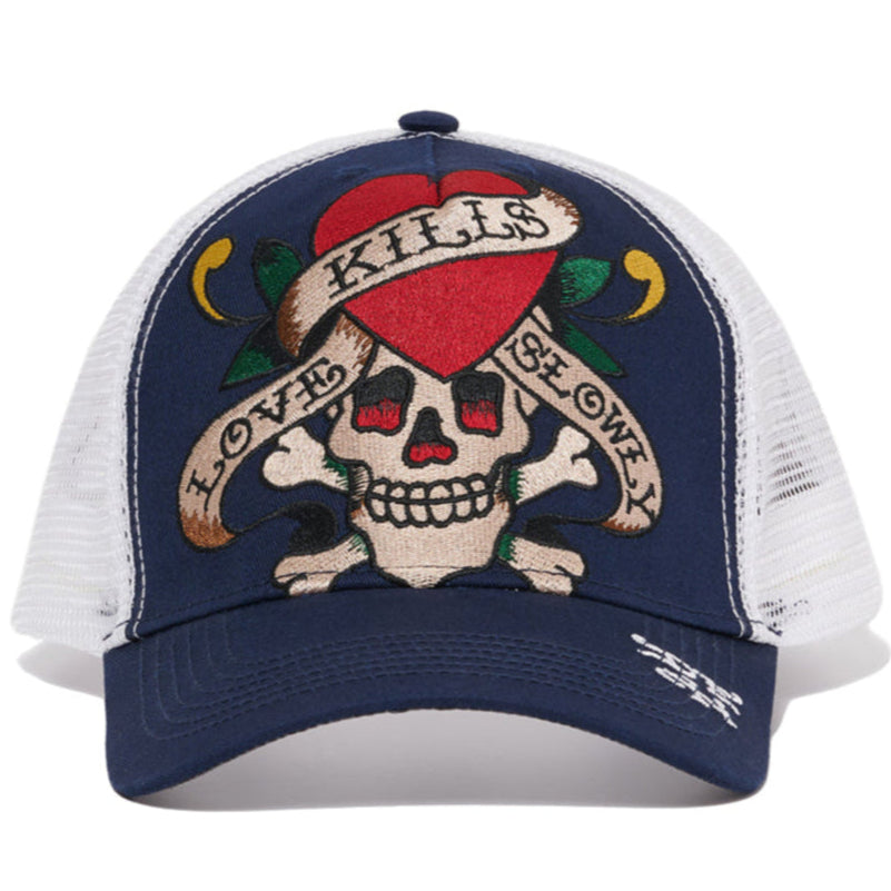 Heart Skull Trucker Hat