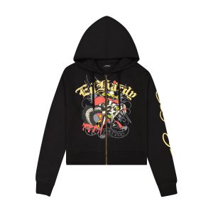 Heart Snake Zip Front Hoodie