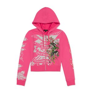 Tiger Crown Zip Fleece Hoodie